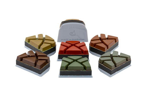 QC trapezoid reson polishing pads