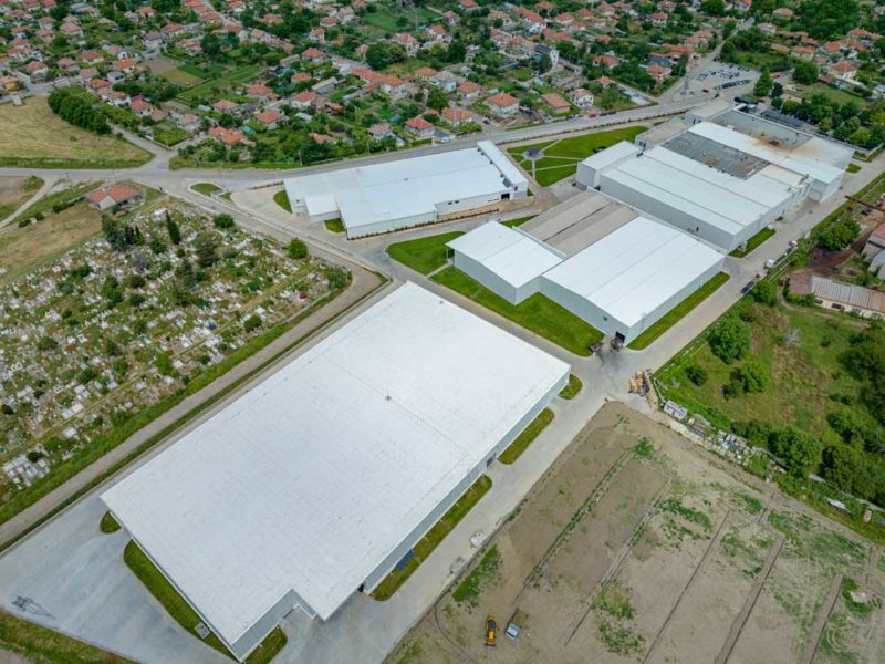 Superabrasive factory drone shot 2023 #2