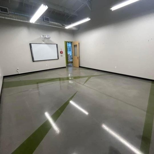 polished concrete floor
