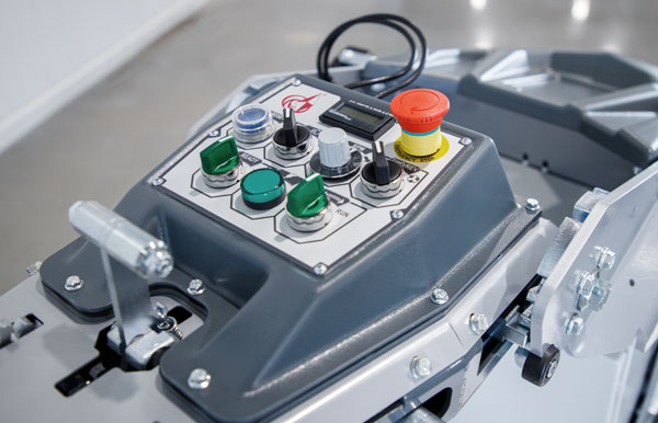 control panel on the new lavina s7 grinders