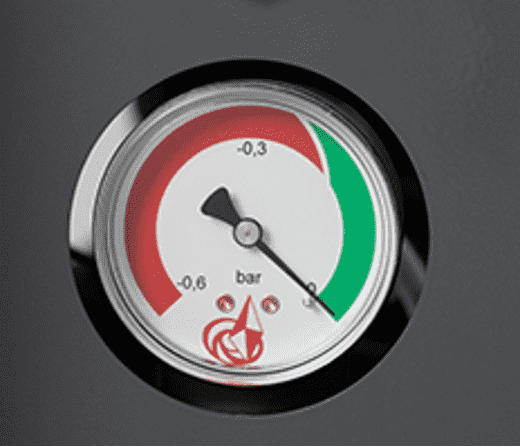 bar gauge on vac