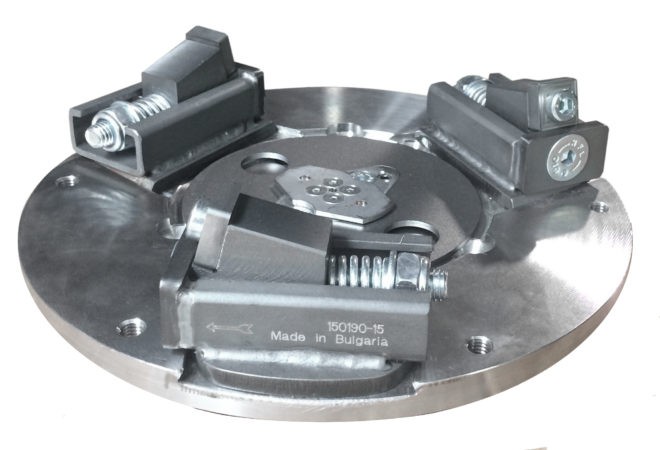 Carbide Scrapers on a plate