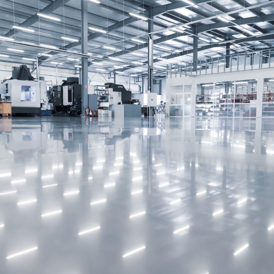industrial floor polished concrete