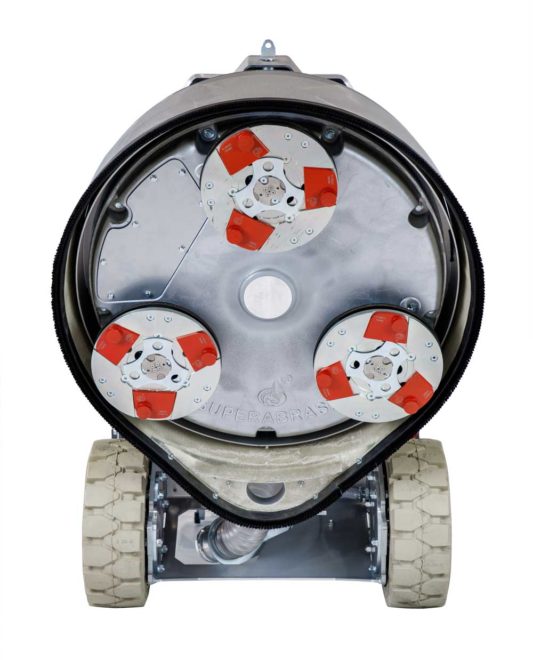 9" grinder heads with red metals