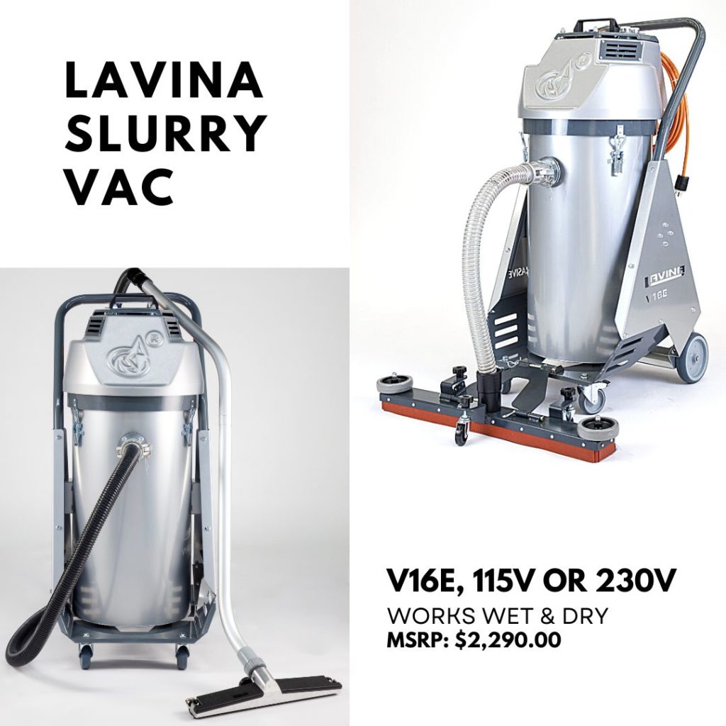 slurry vac for concrete grinding
