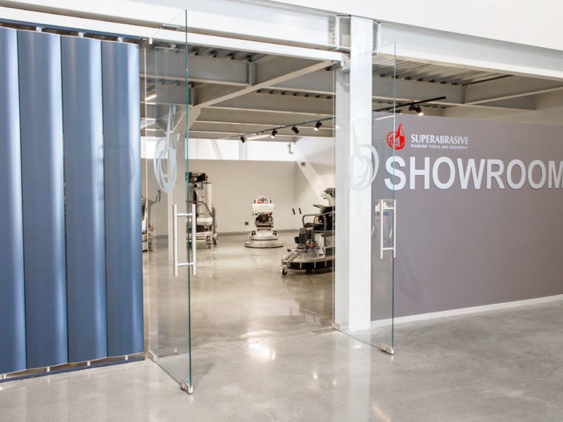 showroom at Superabrasive Factory