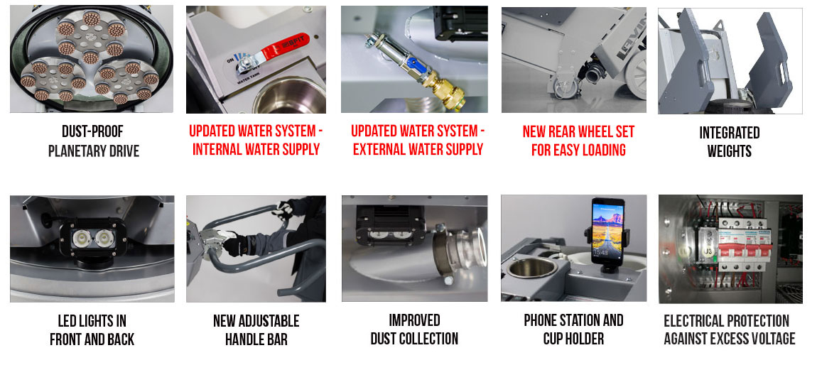 30" grinder features