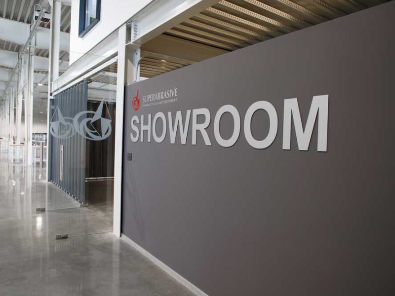 Superabrasive factory showroom and demo facility