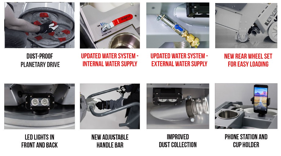 20" grinder features